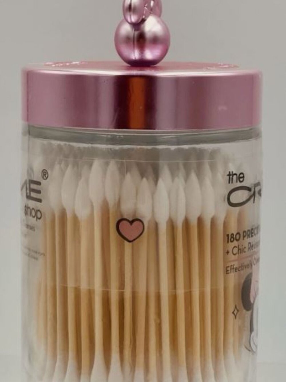 The Creme Shop Minnie Mouse Disney Chic Reusable Jar 180 Precision Cotton Swabs - Picture 4 of 4